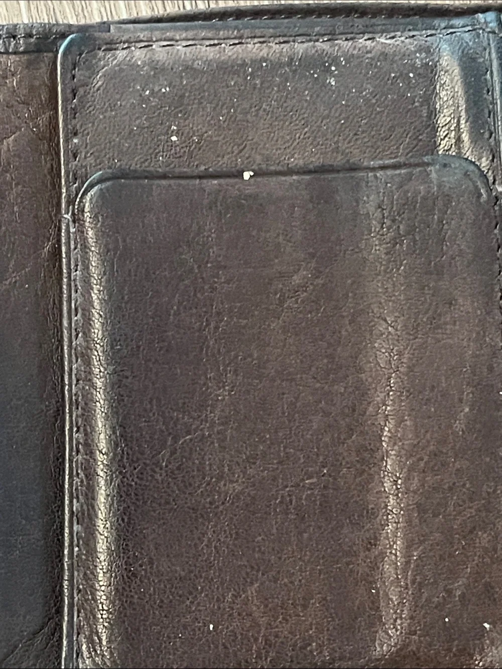 Fossil Dark Brown Trifold Leather Men's Wallet